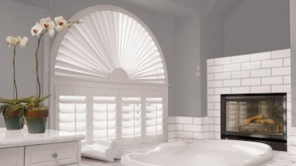 Shutters for Specialty Shape Windows in Minneapolis